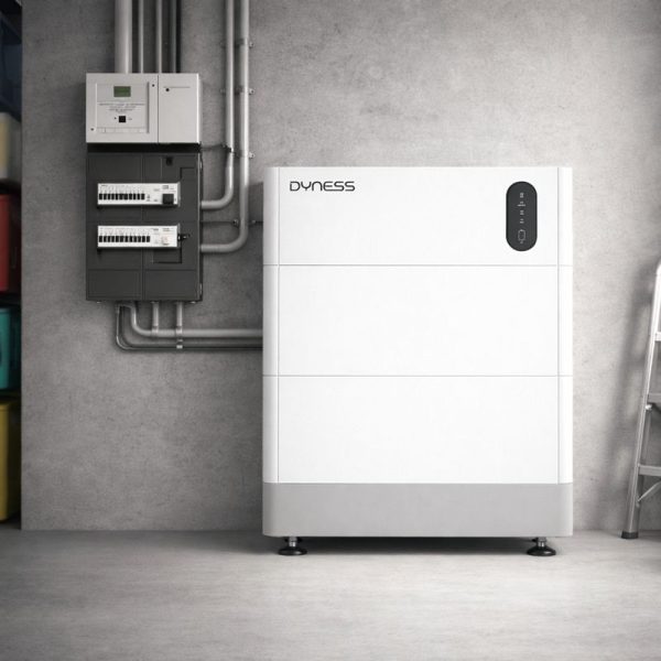 Product foto van de dyness tower pro tp7 in een garage.